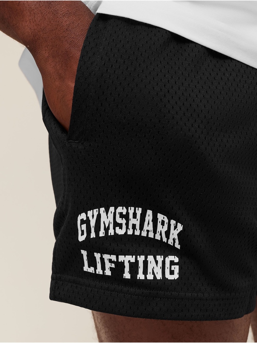 Gymshark Black Lifting Mesh 5’’ Shorts